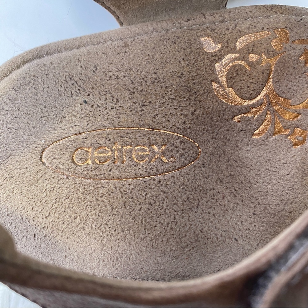 Aetrex Jillian Braided Quarter Strap Sandal in Bronze Size 9 - Picture 10 of 11